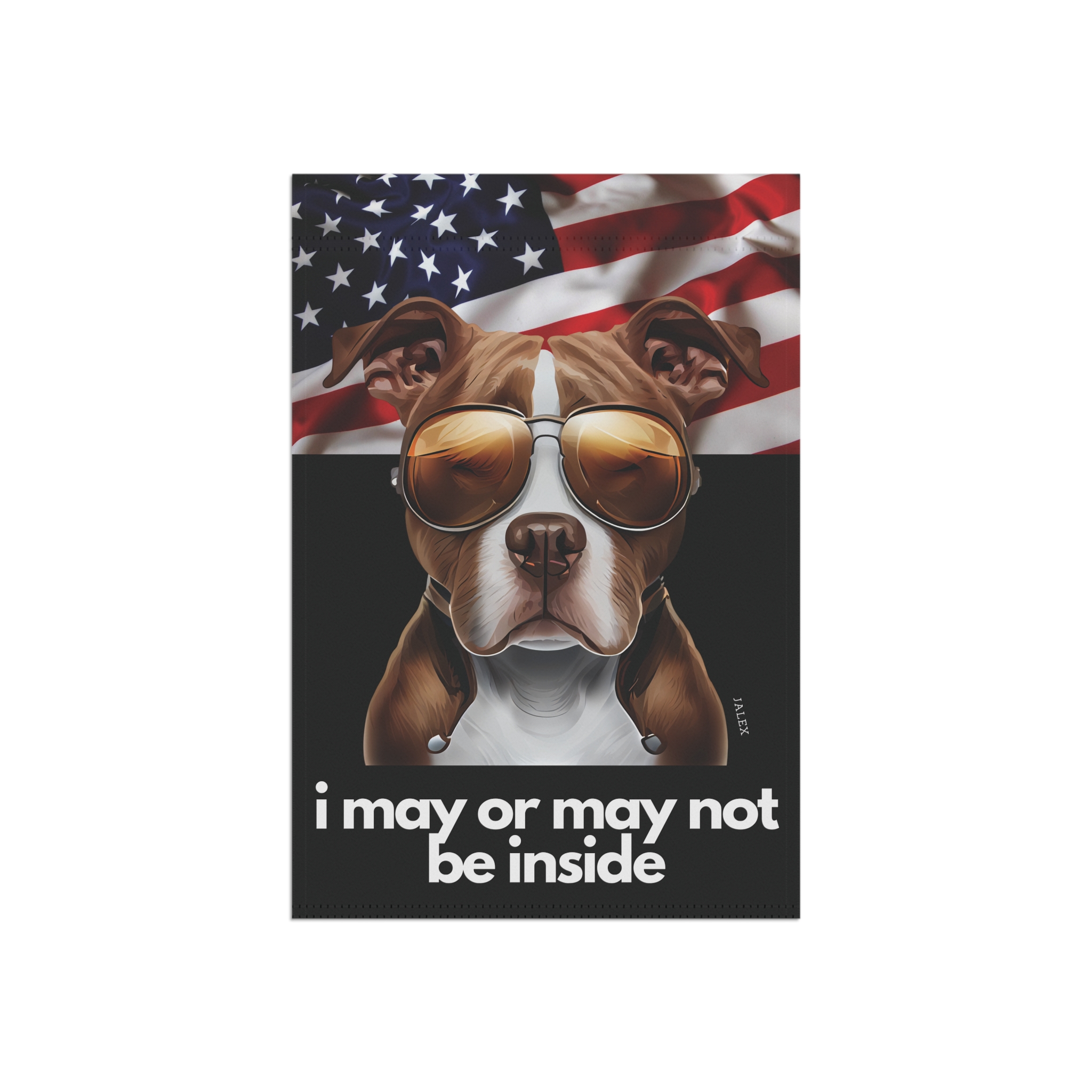Pit Bull Flag, Garden Flag, I May or May Not Be Inside, Patriotic, USA, United States, American, House Flag, Banner, Printed Both - Image 4
